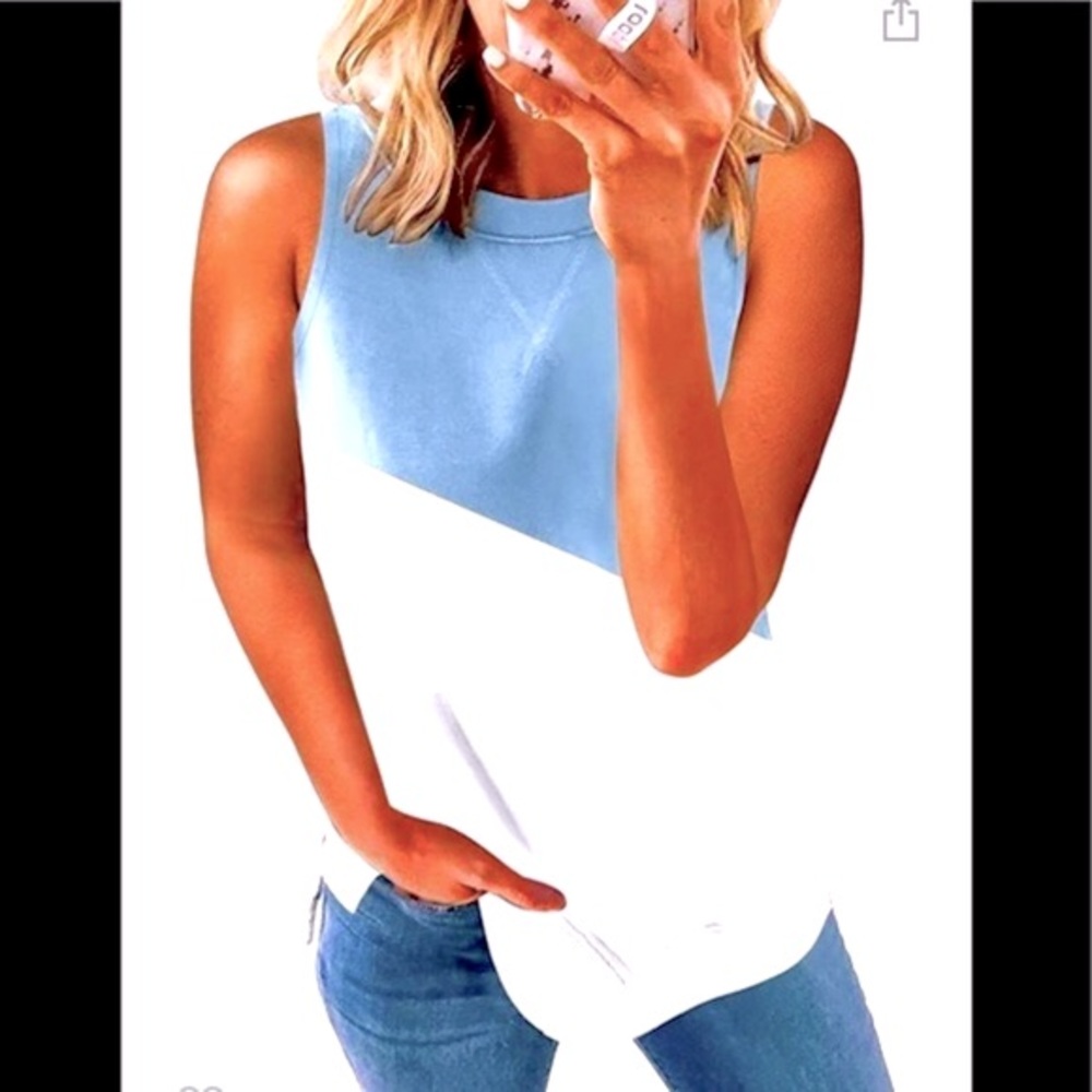 Actloe Crewneck Basic Tank Top Casual nwt